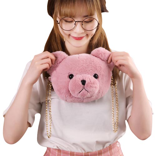 2020 custom small teddy bear haversack plush mini bear bag soft Shoulder Bag cute coin purse for girls decoration 