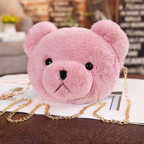 2020 custom small teddy bear haversack plush mini bear bag soft Shoulder Bag cute coin purse for girls decoration 