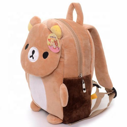  Customized Kids Backpacks Baby Plush Animal Toy School Stuffed Animal Backpack For Kids