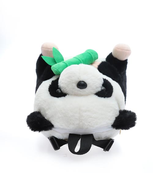 Wholesale lovely panda cartoon plush custom waterproof bag kid's school backpack 