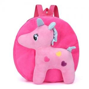 Plush trendy kid backpack preschool school bag 