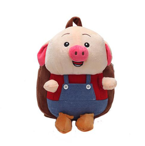 High quality custom plush wool little Bear cartoon cute coin purse kids shoulder bag messenger bag backpack  - 副本