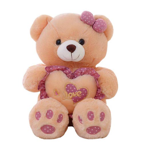 Roes plush toys teddy bear with heart for girlfriend 