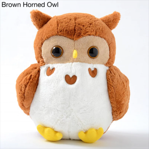 Round Stuffed Owl Plush Toy 