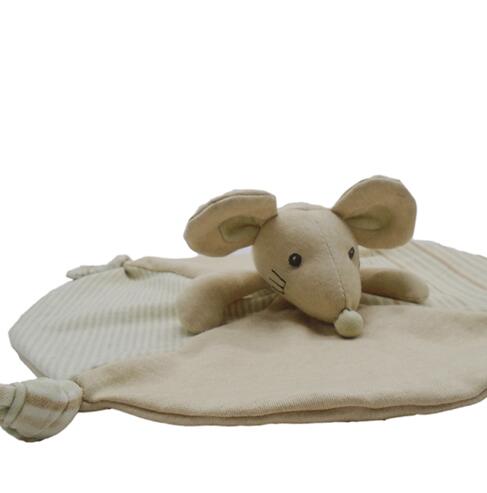 organic cotton mouse doudou toy 