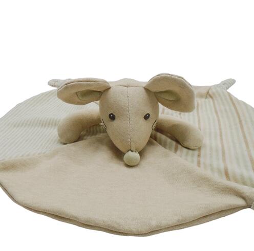 organic cotton mouse doudou toy 
