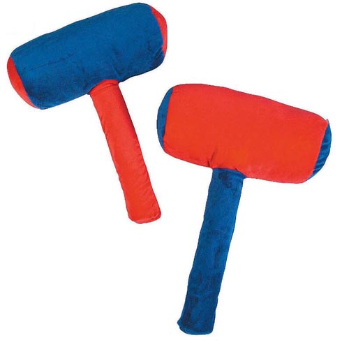 Popular funny little plush baby hammer toys soft toys for kids
