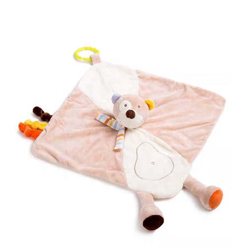 Custom Cute Plush Animal Baby Security Blanket Comforter 