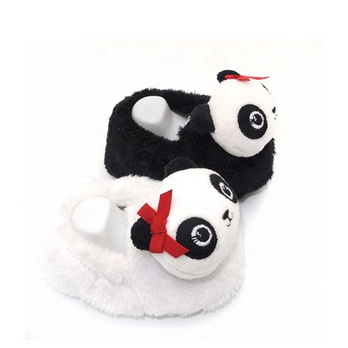 Custom Winter Plush Cartoon Animal Panda Toy Slipper for Kids