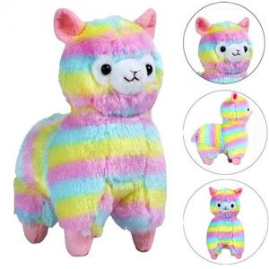 Custom tie dye rainbow animal stuffed toys 