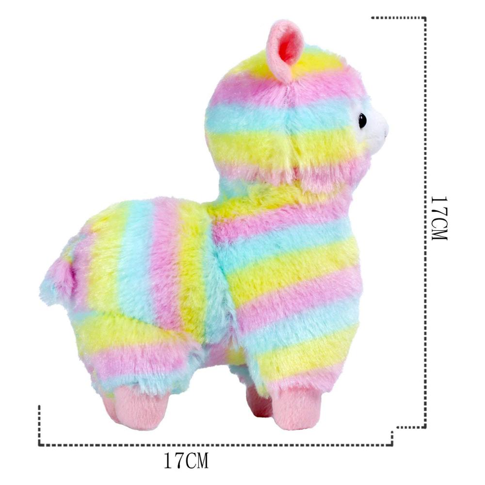 Custom tie dye rainbow animal stuffed toys 