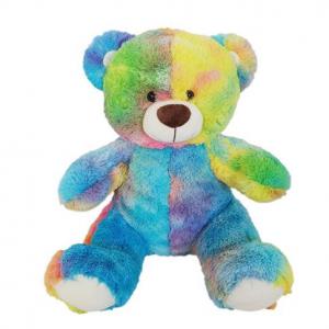  New Tie-dye Teddy Bear Plush Toy Stuffed Bear Doll Rainbow Birthday Gift Teddy Bears