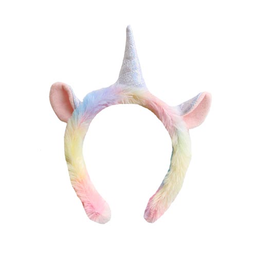 Girl heart tie dye gradient ice cream unicorn hair band photo show headband festival props