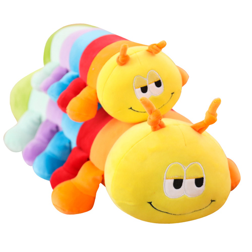 Customized caterpillar plush toy children gift fancy plush toys for letters learning