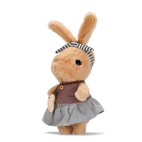  New design baby comforter rabbit plush stuffed toy for girls 