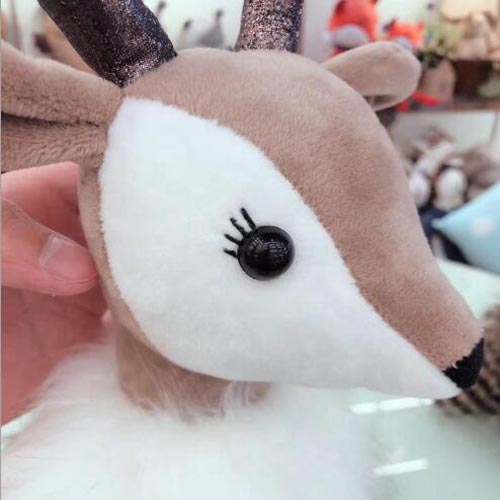 Newest Custom Stuffed Animal Pretty Fluffy Deer Plush Toy 