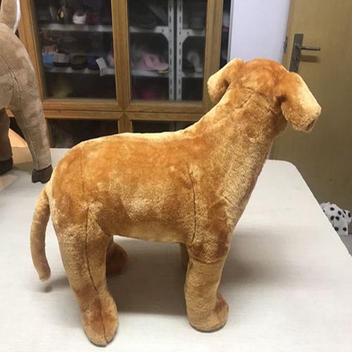 Hot sale newest cheap fashion lifelike gold dog stuffed plush toys 