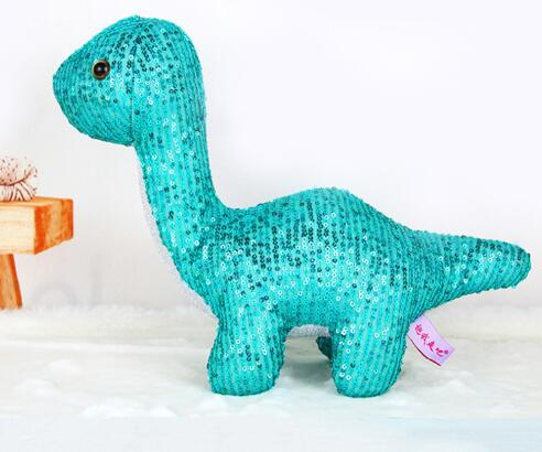 Custom Newest Decoration Dinosaur Funny baby doll Reversible Plush Sequin Dinosaur Toy 