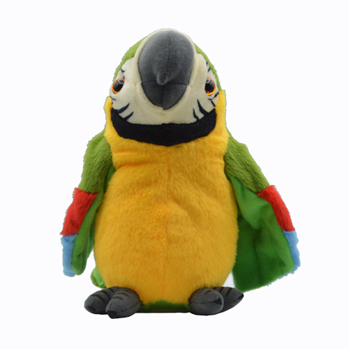 Parrot soft toy cute cheap stuffed plush soft toy talking parrot Talking Parrot Repeats Upgrade Newest Talking 