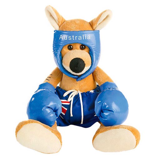 Simulation Soft Boxing Kangaroo plush toy Stuffed Animal Boxing Kangaroo toy