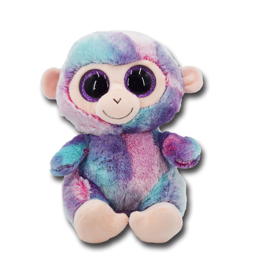 Soft Rainbow Purple Monkey Kids promotional different style animal stuffed plush toy 