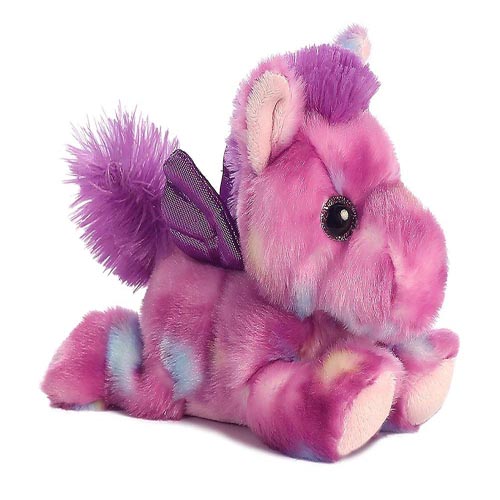 Customized Different Shades Stuffed Animal Toy Colorful Rainbow Unicorn Pegasus Dragon Plush With Wings 