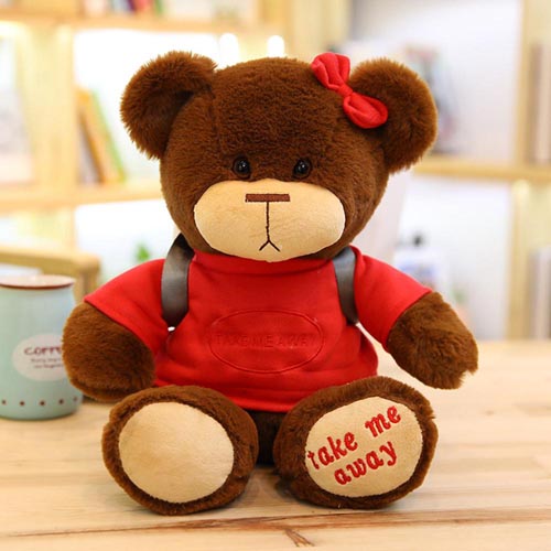 Origin Plush toy Manufacture Custom Teddy Bear with Different Colors T-shirt