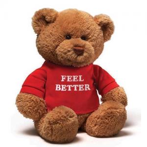 logo custom plush teddy bear toy with clothes