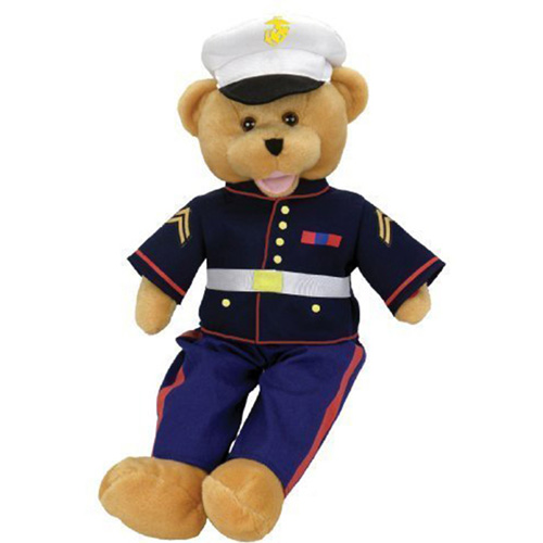 Custom Plush Police Teddy Bear Armed Military Police Officer 