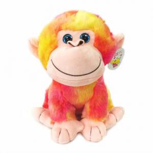 Custom interesting colorful 25cm stuffed monkey plush toy 