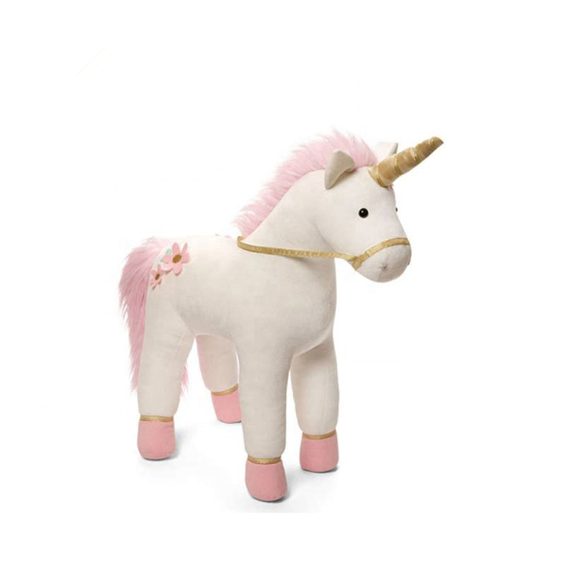 hot sale standing unicorn soft stuffed animal unicorn plush toy 