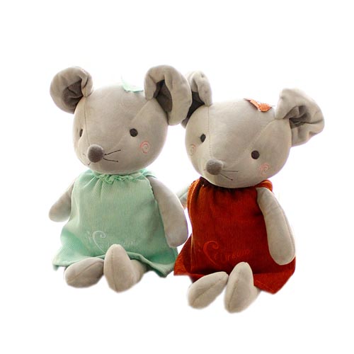  latest design cute stuffed rat plush toy fabric China toys for the year of the mouse mascot gift 