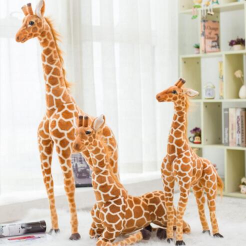  Realistic Zoo Plush Animal Big Giraffe Plush Toy