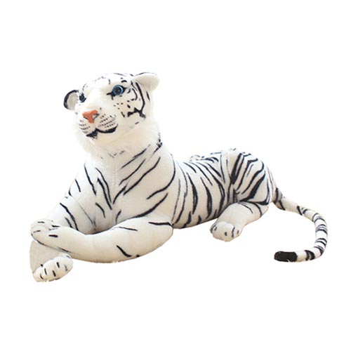 New Style Big Soft Simulation Kids White Tiger Stuffed Plush Animal Toys