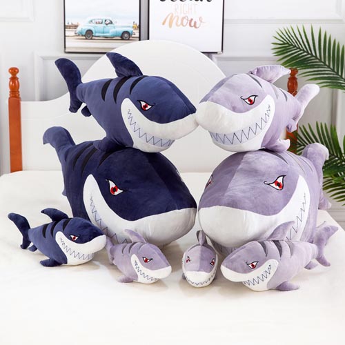 custom design make your own toy soft stuffed animals shark plush 