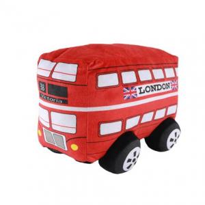 Made In China Manufacturer Price Stuffed Custom Made London Car Plush Toys Bus For Kids 