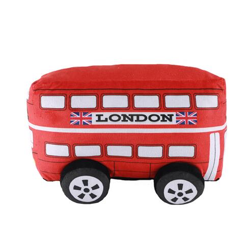 Made In China Manufacturer Price Stuffed Custom Made London Car Plush Toys Bus For Kids 