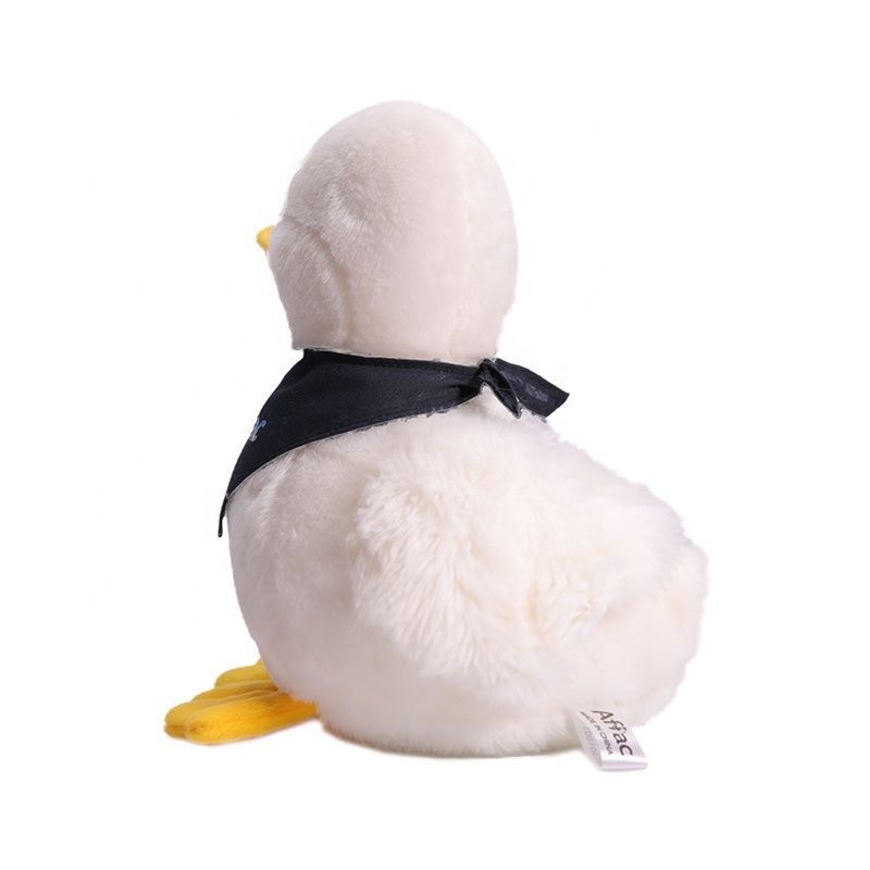 Customized Colorful Soft Animal Yellow Scarf Duck Cute Stuffed Custom Plush Toys