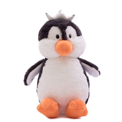 2020 wholesale hotsale promotion fashion custom penguin plush toys with crown