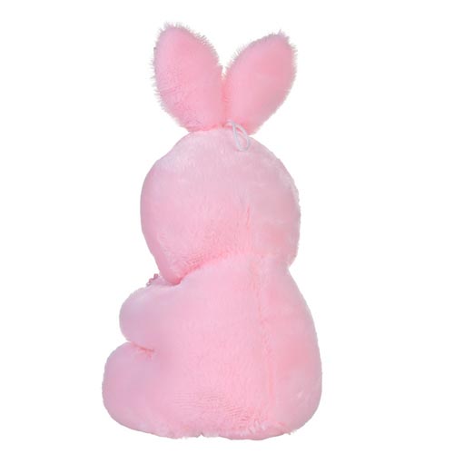 2020 pink plush rabbit toy valentine gifts sequin bunny plush toy with heart 
