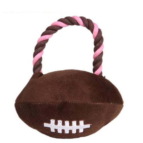 Strong Durable Plush Cotton Rope Indestructible Interactive Funny Pet Dog Christmas Football Rugby Sport Toys