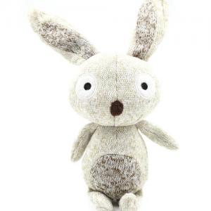 Pet Toys Squeaky Knit Bunny Plush Stuffed Chew Dog Toys