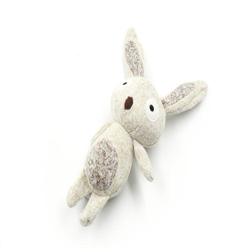 Pet Toys Squeaky Knit Bunny Plush Stuffed Chew Dog Toys