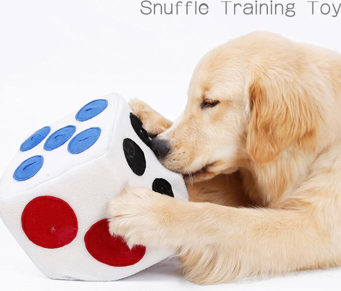 Snuffe Mat Dog Toy Dice Design Snack Food Training Plush Pet Innovative Toys 