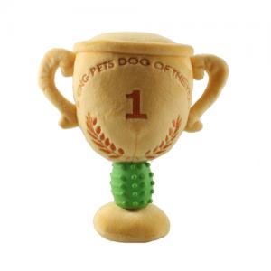 Trophy Champion Pet Plush Interactive Pet Toy Custom Stuffed Squeaky Chew Toys 