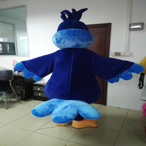 Professional huge body blue bird character cartoon mascot costume 