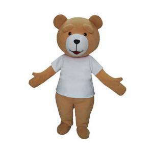 Advertising Cosplay Soft Plush Bear Costume Mascot For Adult 