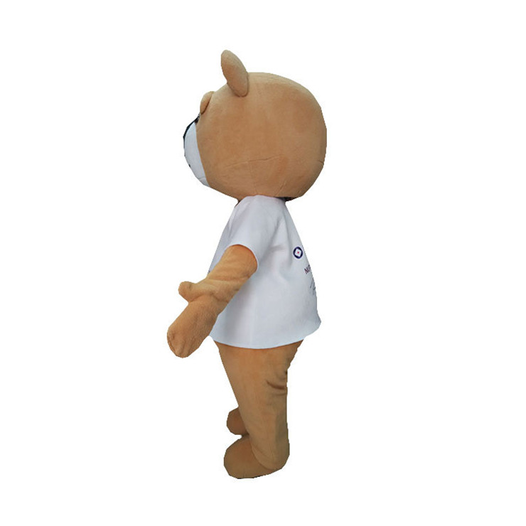 Advertising Cosplay Soft Plush Bear Costume Mascot For Adult 