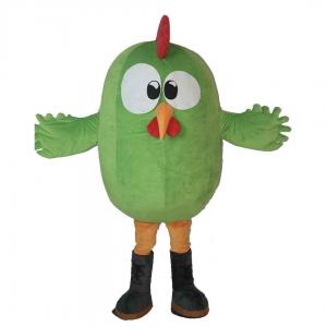 Popular cute custom green chicken mascot costumes professional for adults