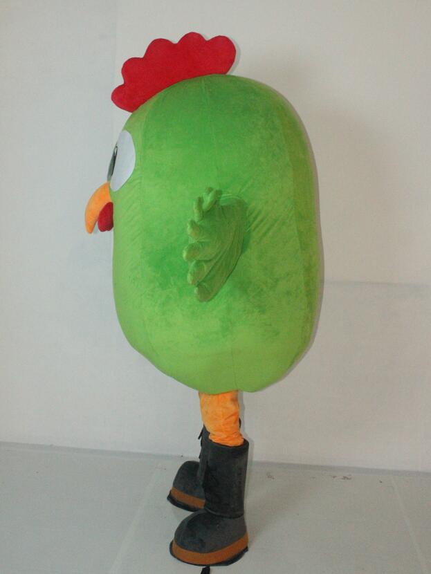 Popular cute custom green chicken mascot costumes professional for adults